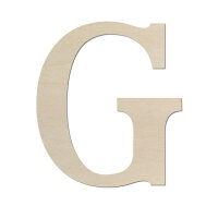Holzbuchstabe G zum Bemalen – Typ 5, 30 cm hoch,...