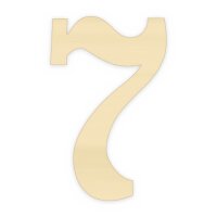 Holzzahl 7 zum Bemalen – Typ 5, 45 cm hoch,...