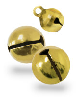 Glöckchen mit Öse 11x7 mm – 100 Stück, Metall, goldfarben