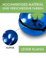 Glöckchen mit Öse 11x7 mm – 100 Stück, Metall, goldfarben