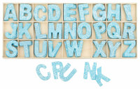 Buchstabenkasten aus Holz – 104 Buchstaben, je 4...
