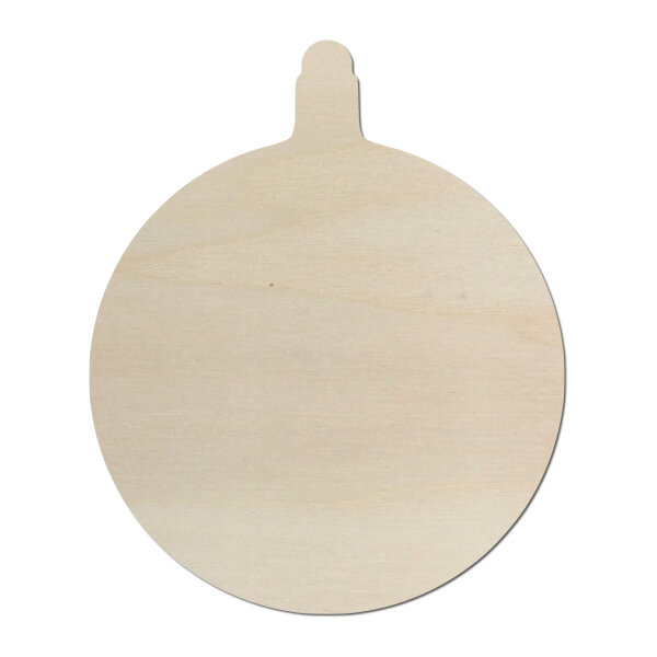 Weihnachtsbaumkugel aus Holz zum Bemalen – Größe wählbar 10–60 cm, 4 mm stark