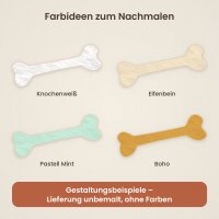 Knochen aus Holz zum Bemalen – Größe wählbar 10–60 cm, 4 mm stark