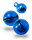 Glöckchen mit Öse 11x7 mm – 100 Stück, Metall, blau