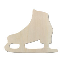 Schlittschuh aus Holz zum Bemalen –...