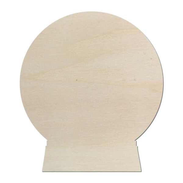 Schneekugel aus Holz zum Bemalen – Größe wählbar 10–60 cm, 4 mm stark