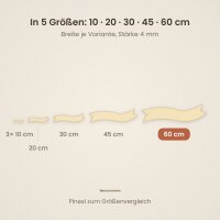 Holzbanner zum Bemalen – 60 cm, 4 mm stark