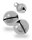 Glöckchen mit Öse 11x7 mm – 100 Stück, Metall, silberfarben