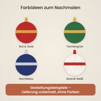 Weihnachtsbaumkugel aus Holz zum Bemalen – 20 cm, 4 mm stark
