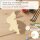 Hase aus Holz zum Bemalen – 60 cm, 4 mm stark