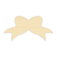 Schleife aus Holz zum Bemalen – 20 cm, 4 mm stark