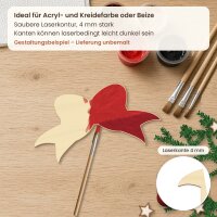 Schleife aus Holz zum Bemalen – 20 cm, 4 mm stark
