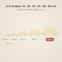 Schleife aus Holz, ideal zum selber bemalen 80cm