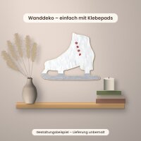 Schlittschuh aus Holz zum Bemalen – 45 cm, 4 mm stark