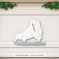 Schlittschuh aus Holz zum Bemalen – 45 cm, 4 mm stark