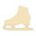 Schlittschuh aus Holz zum Bemalen – 45 cm, 4 mm stark