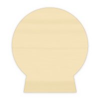 Schneekugel aus Holz zum Bemalen – 20 cm, 4 mm stark