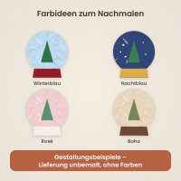 Schneekugel aus Holz zum Bemalen – 20 cm, 4 mm stark