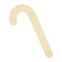 Zuckerstange aus Holz zum Bemalen – 20 cm, 4 mm stark