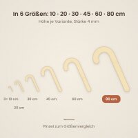 Zuckerstange aus Holz, ideal zum selber bemalen 80cm