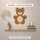 Teddybär aus Holz zum Bemalen – 3er-Set, je 10 cm, 4 mm stark