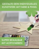 Stern aus Holz zum Bemalen – Typ 1, Größe wählbar 10–60 cm