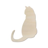 Katze aus Holz zum Bemalen – Größe...