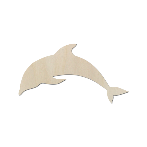Delfin aus Holz zum Bemalen – 45 cm, 4 mm stark