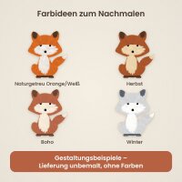 Fuchs aus Holz zum Bemalen – 45 cm, 4 mm stark