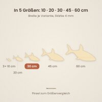 Hai aus Holz zum Bemalen – 30 cm, 4 mm stark