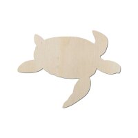 Schildkröte aus Holz zum Bemalen – 45 cm, 4 mm...