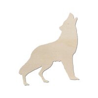 Wolf-Silhouette aus Holz zum Bemalen – 3er-Set, je...