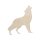 Wolf-Silhouette aus Holz zum Bemalen – 3er-Set, je 10 cm, 4 mm stark
