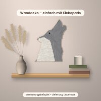 Wolfskopf aus Holz zum Bemalen – 60 cm, 4 mm stark