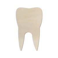 Zahn aus Holz zum Bemalen – 3er-Set, je 10 cm, 4 mm...
