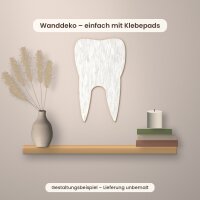 Zahn aus Holz zum Bemalen – 60 cm, 4 mm stark