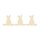 Kaninchen aus Holz zum Bemalen – 3er-Set, je 10 cm, 4 mm stark