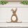 Kaninchen aus Holz zum Bemalen – 3er-Set, je 10 cm, 4 mm stark