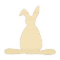 Kaninchen aus Holz zum Bemalen – 20 cm, 4 mm stark