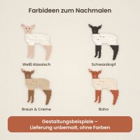 Lämmchen aus Holz zum Bemalen – 60 cm, 4 mm stark