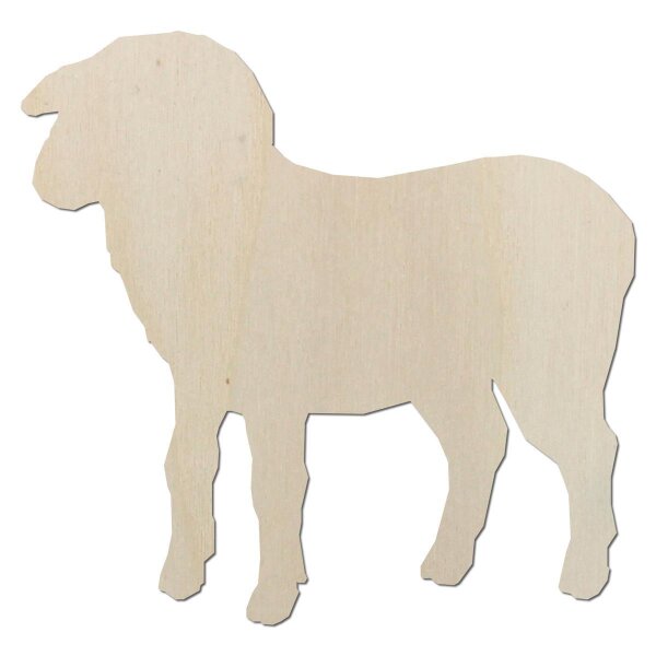 Schaf aus Holz zum Bemalen – 30 cm, 4 mm stark