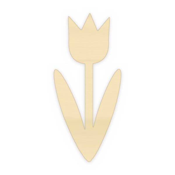 Tulpe aus Holz zum Bemalen – 45 cm, 4 mm stark