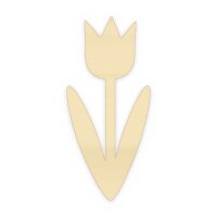Tulpe aus Holz zum Bemalen – 45 cm, 4 mm stark