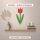 Tulpe aus Holz zum Bemalen – 45 cm, 4 mm stark