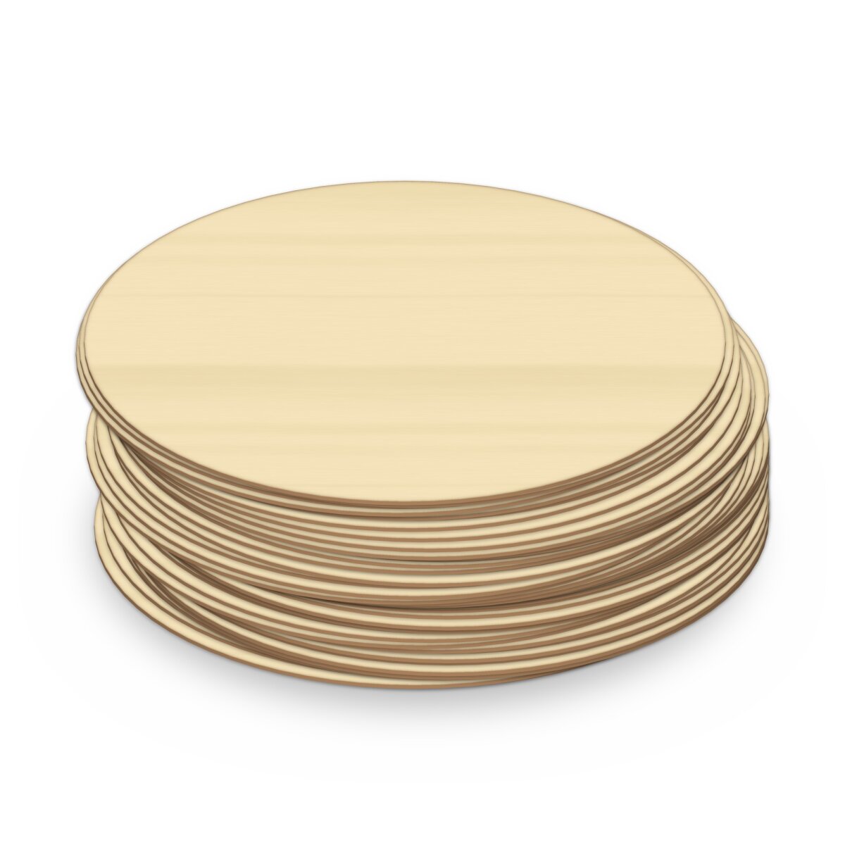 SEWACC 50 Stück Holz-Kreise Mit Drahtschlaufe – 3 Cm, Zum Basteln Von Geburtstagskalendern & Deko