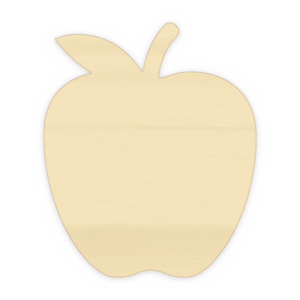 Apfel aus Holz zum Bemalen – 30 cm, 4 mm stark