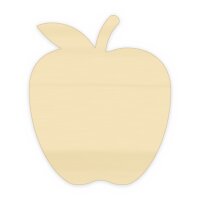 Apfel aus Holz zum Bemalen – 30 cm, 4 mm stark