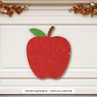 Apfel aus Holz zum Bemalen – 30 cm, 4 mm stark
