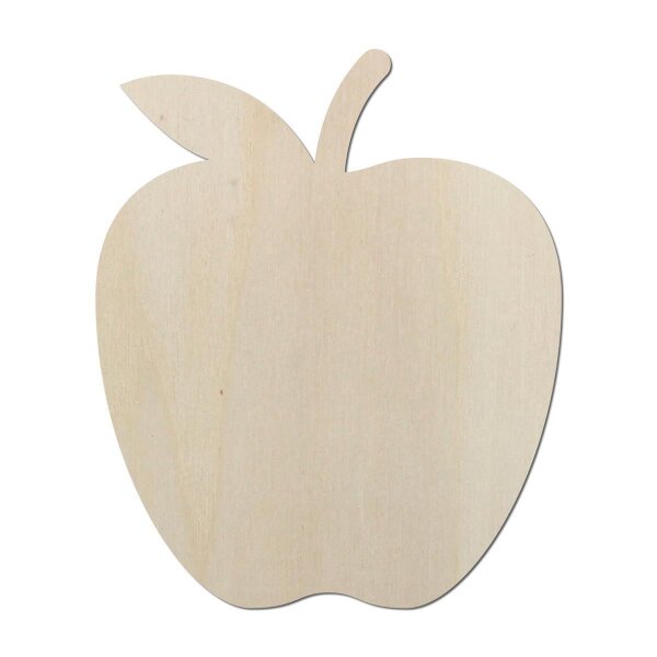 Apfel aus Holz zum Bemalen – 45 cm, 4 mm stark