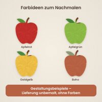 Apfel aus Holz zum Bemalen – 60 cm, 4 mm stark